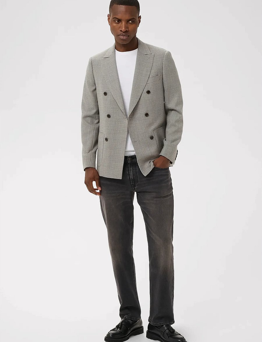 Matinique - MAgaret Double - dubbelknäppta kavajer - medium grey melange - 0