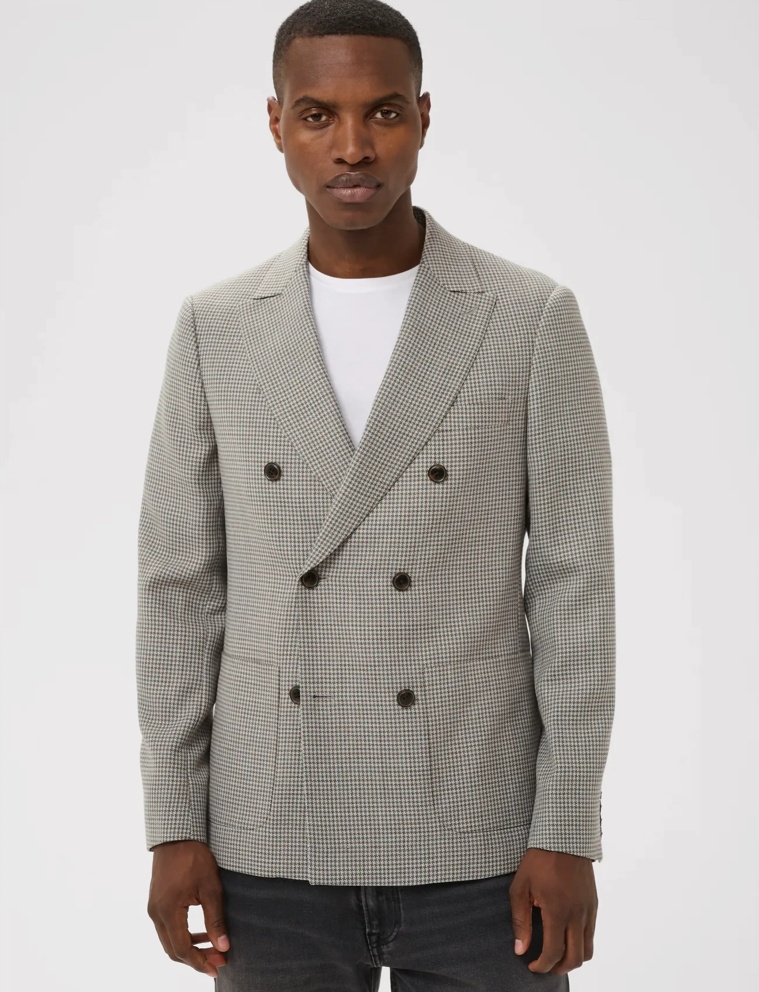 Matinique - MAgaret Double - dubbelknäppta kavajer - medium grey melange - 3