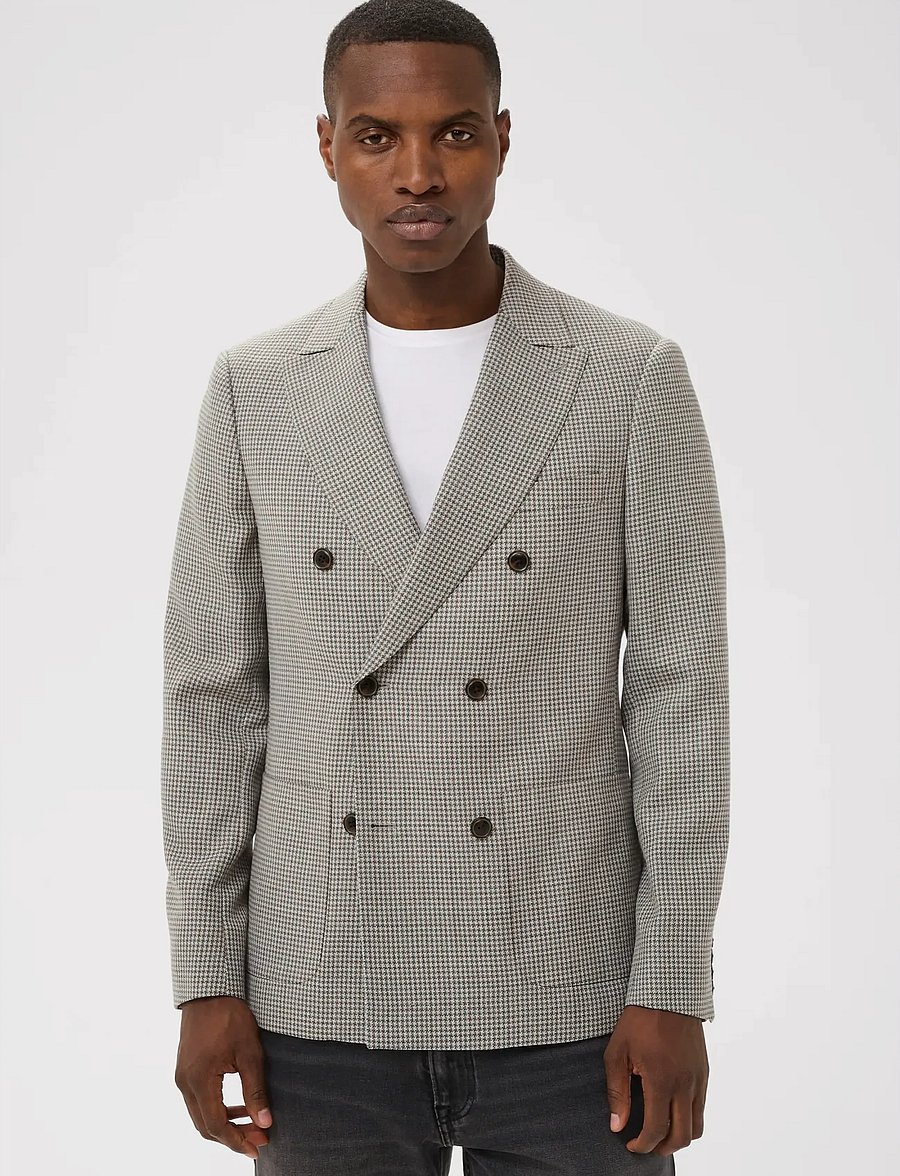 Matinique - MAgaret Double - dubbelknäppta kavajer - medium grey melange - 3