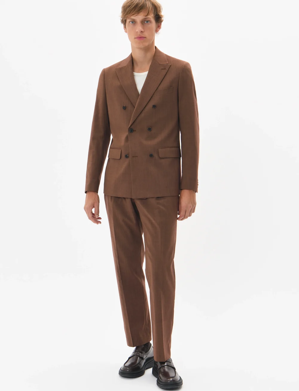 Matinique - MAgaret Double - dobbeltradede blazere - nut melange - 2