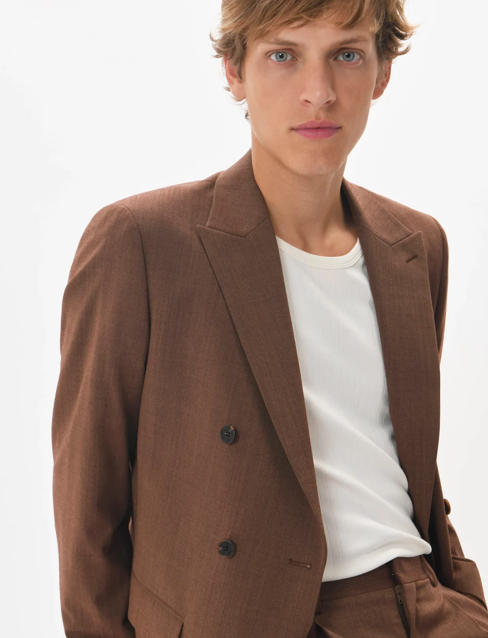 Matinique - MAgaret Double - dobbeltradede blazere - nut melange - 4