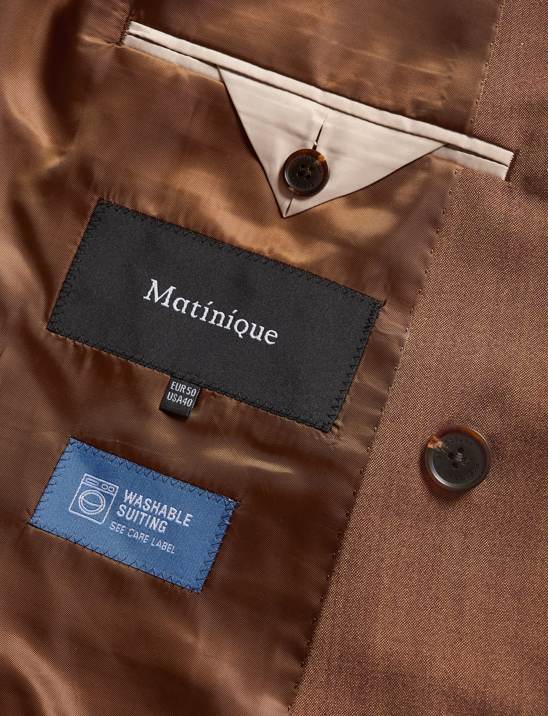 Matinique - MAgaret Double - dobbeltradede blazere - nut melange - 5