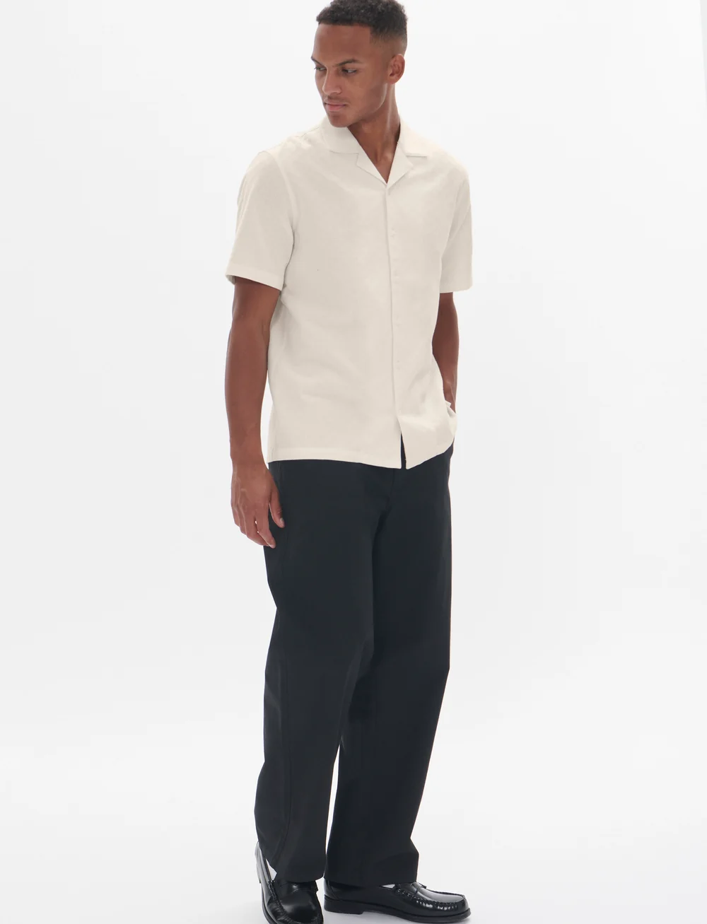 Matinique - MAklampo 73 - kortärmade skjortor - off white - 3