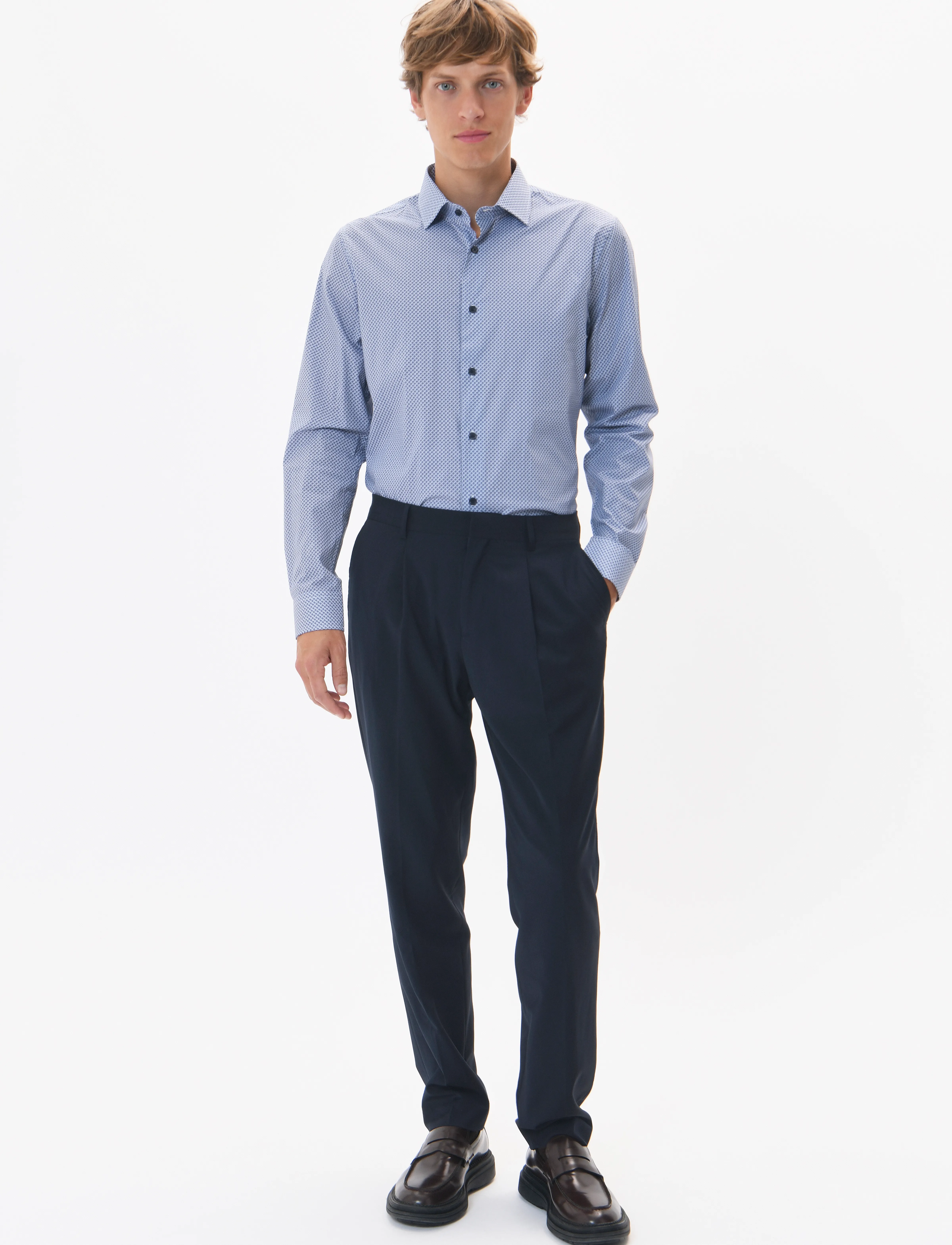 Matinique - MAtrostol BE - mynstraðar skyrtur - dark navy - 3