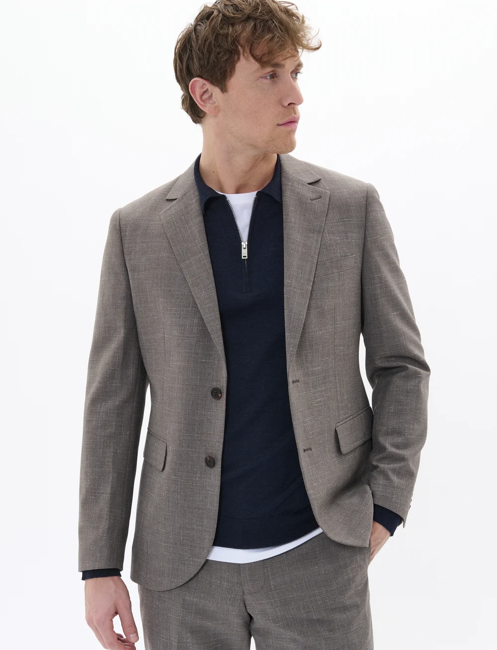 Matinique - MAgeorge - marynarki jednorzędowe - walnut melange - 0