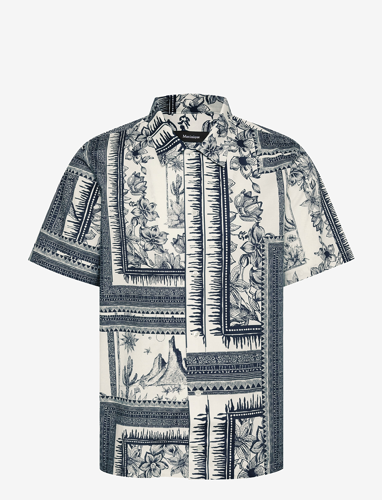 Matinique - MAfloss NP - kortærmede skjorter - dark navy - 1