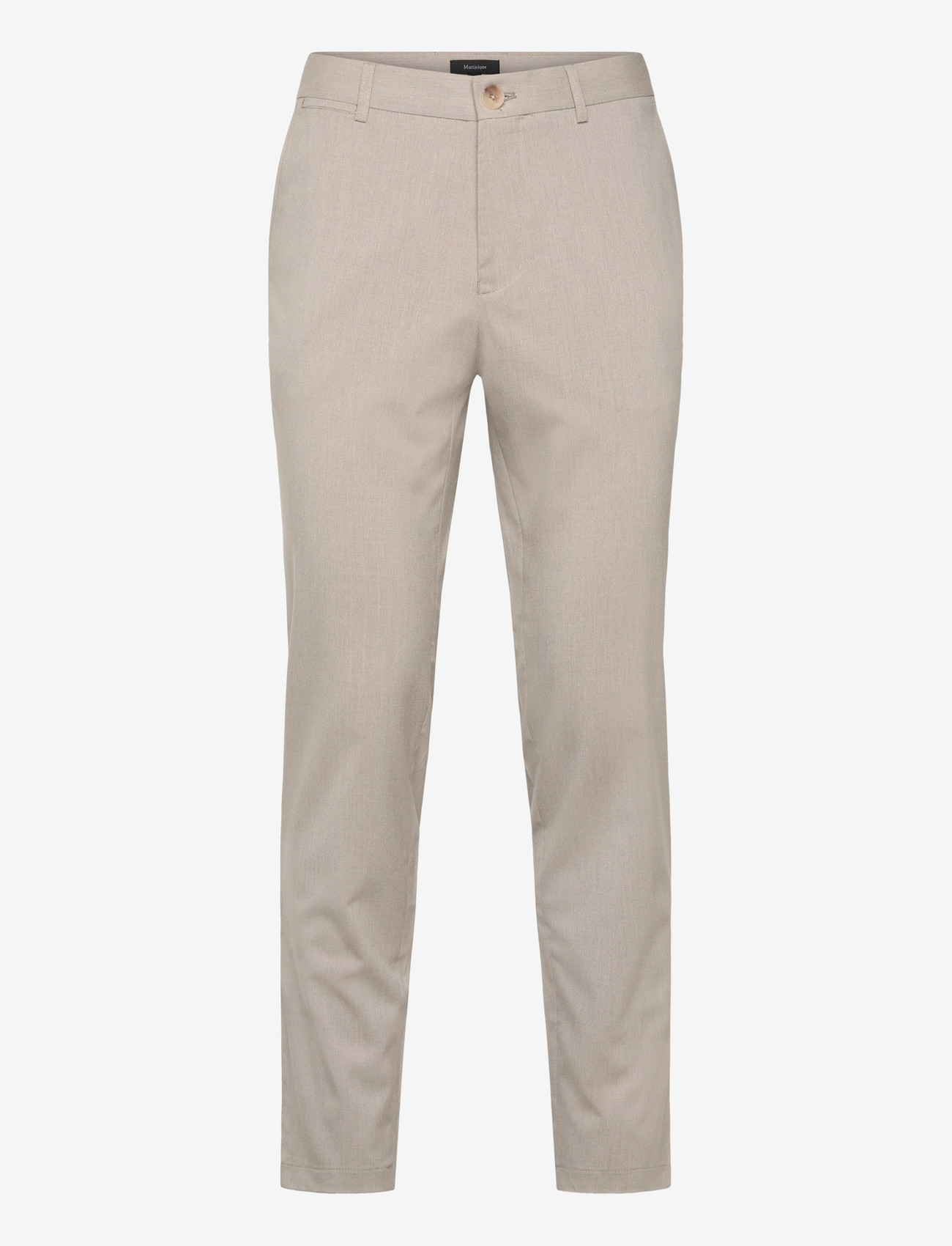 Matinique - MALiam Pant - casual byxor - plaza taupe melange - 0