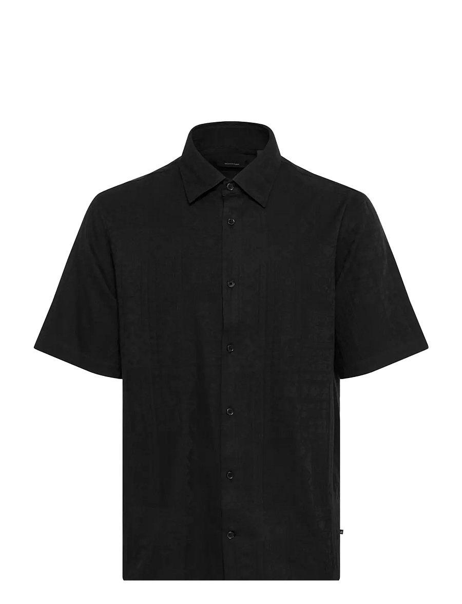 Matinique - MAklampo SS - kortärmade skjortor - black - 1