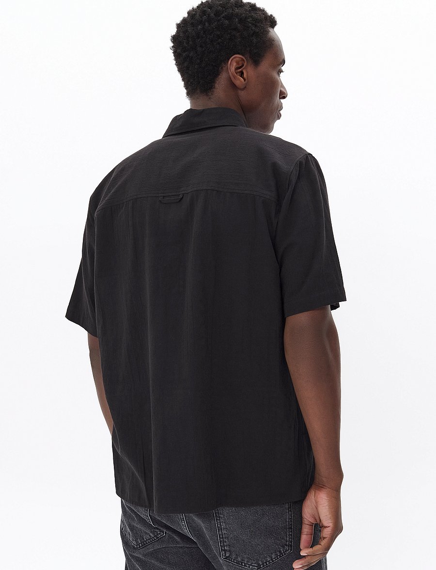 Matinique - MAklampo SS - kortärmade skjortor - black - 3