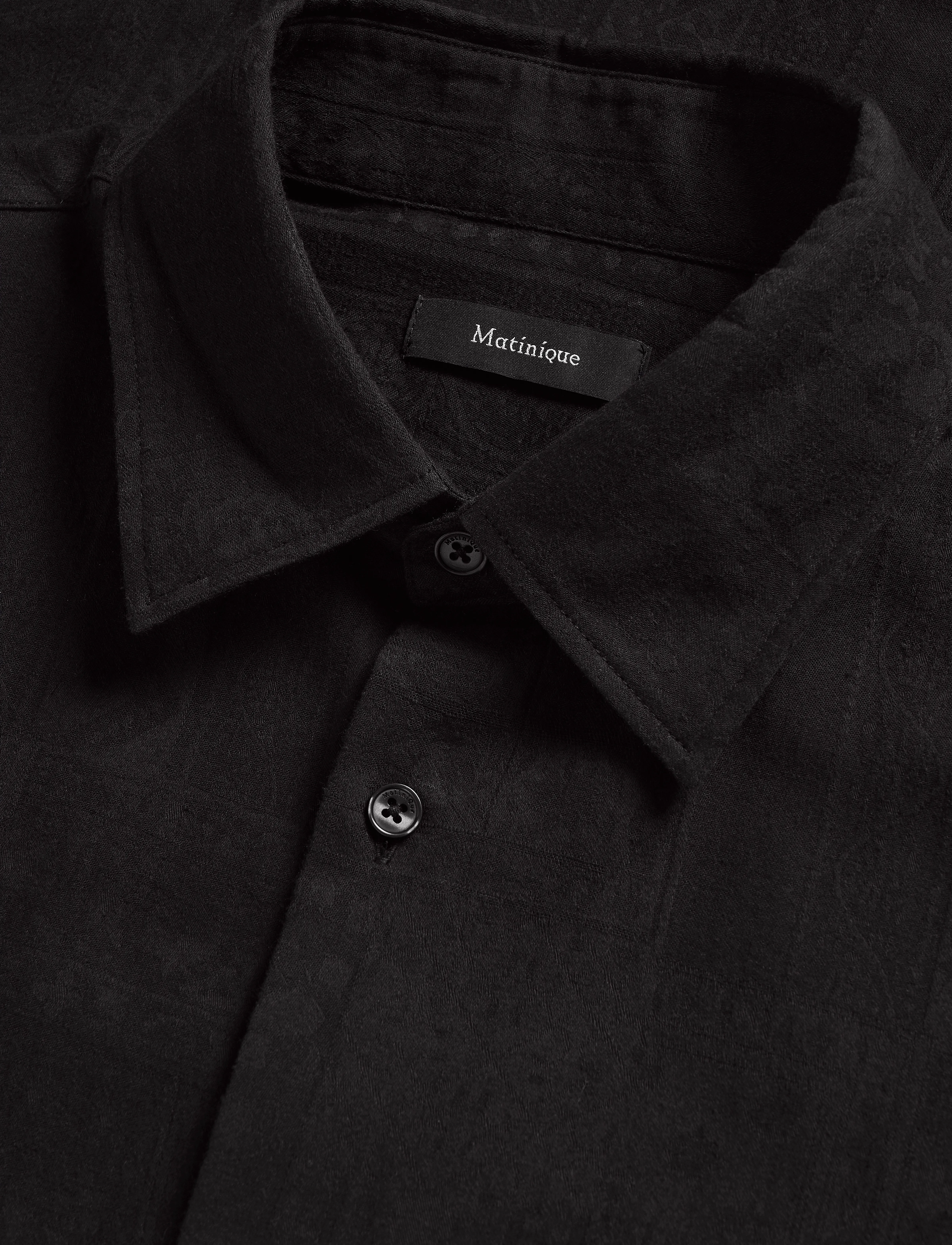 Matinique - MAklampo SS - kortermede skjorter - black - 5