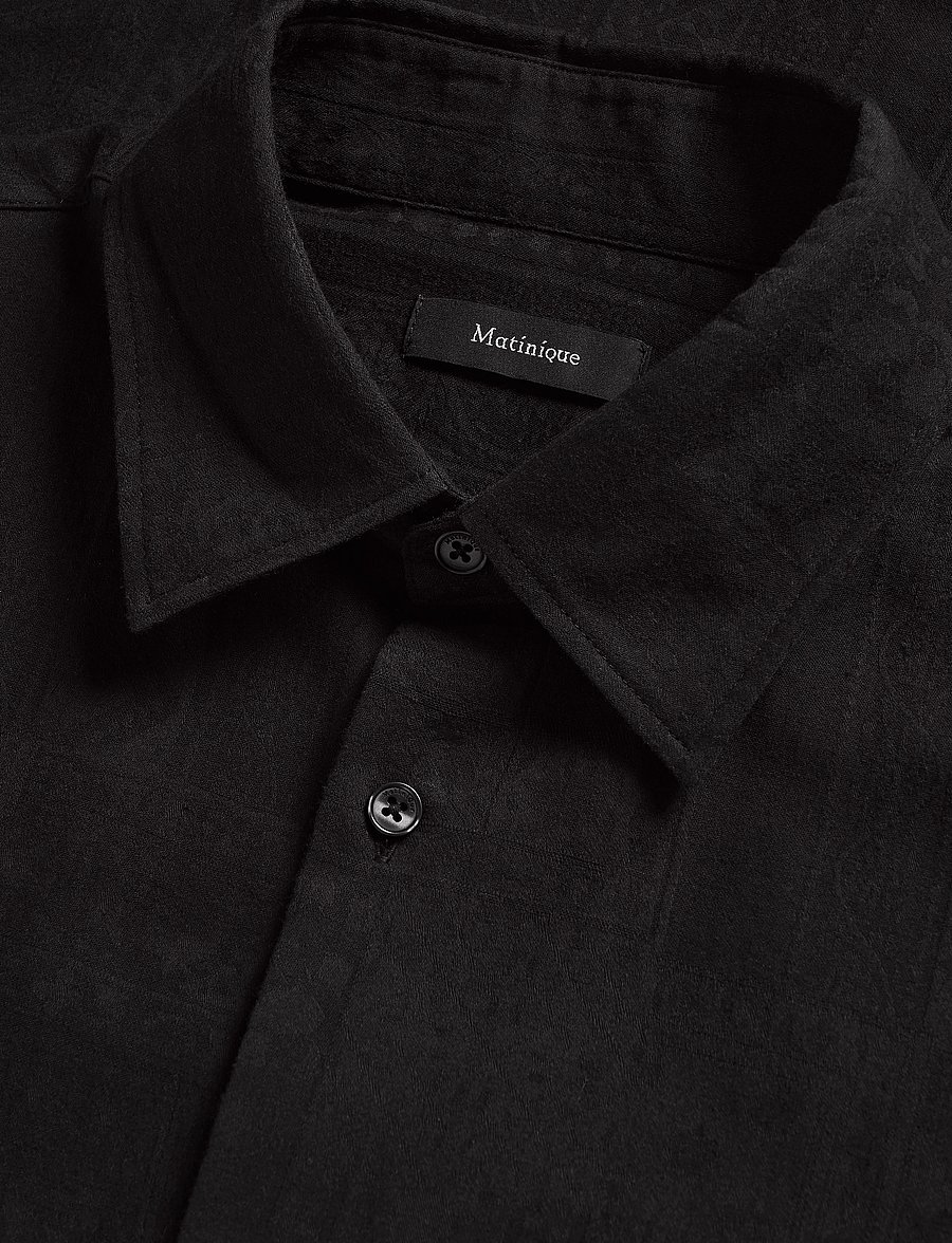 Matinique - MAklampo SS - kortärmade skjortor - black - 5