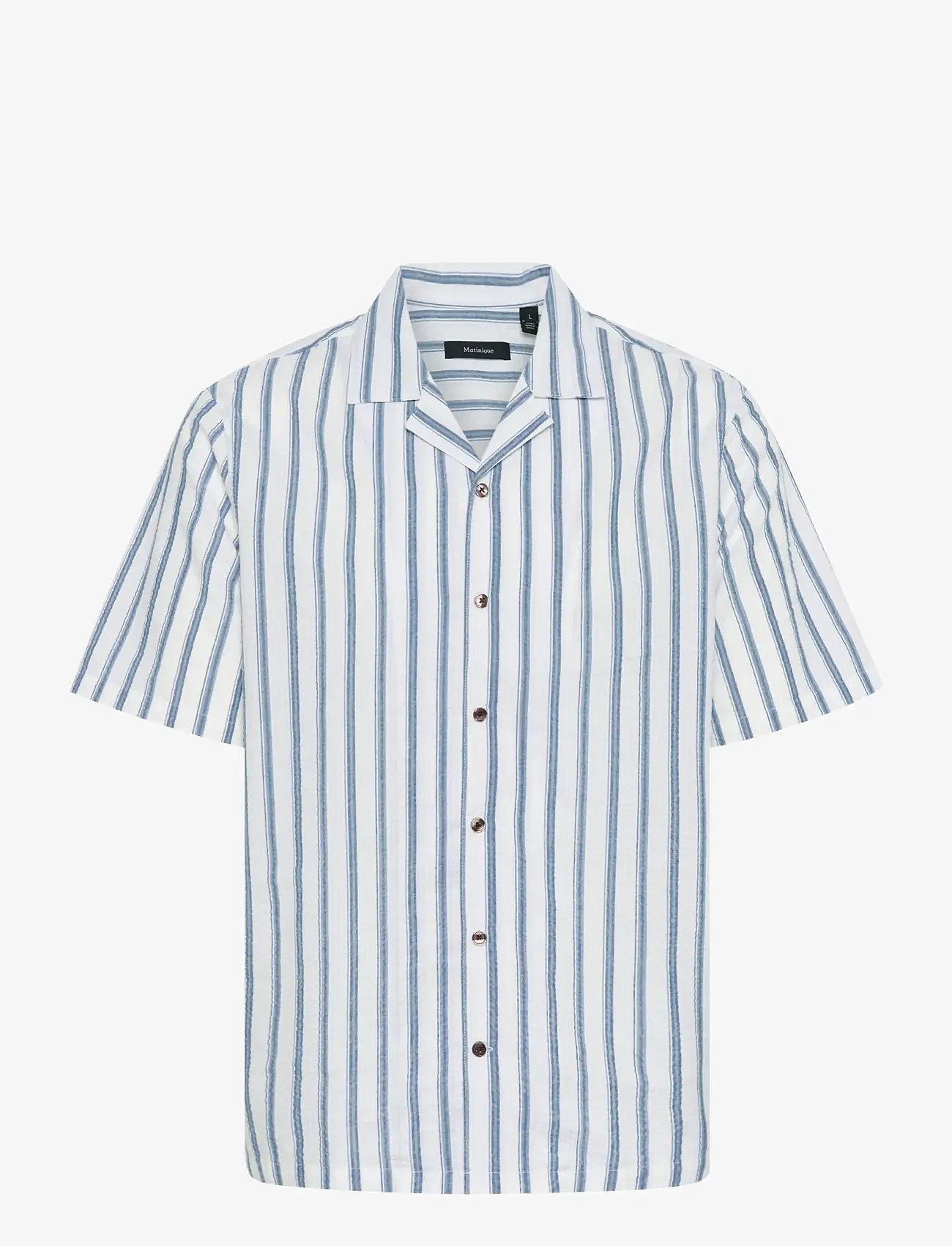 Matinique - MAklampo - kortærmede skjorter - blue fusion - 0