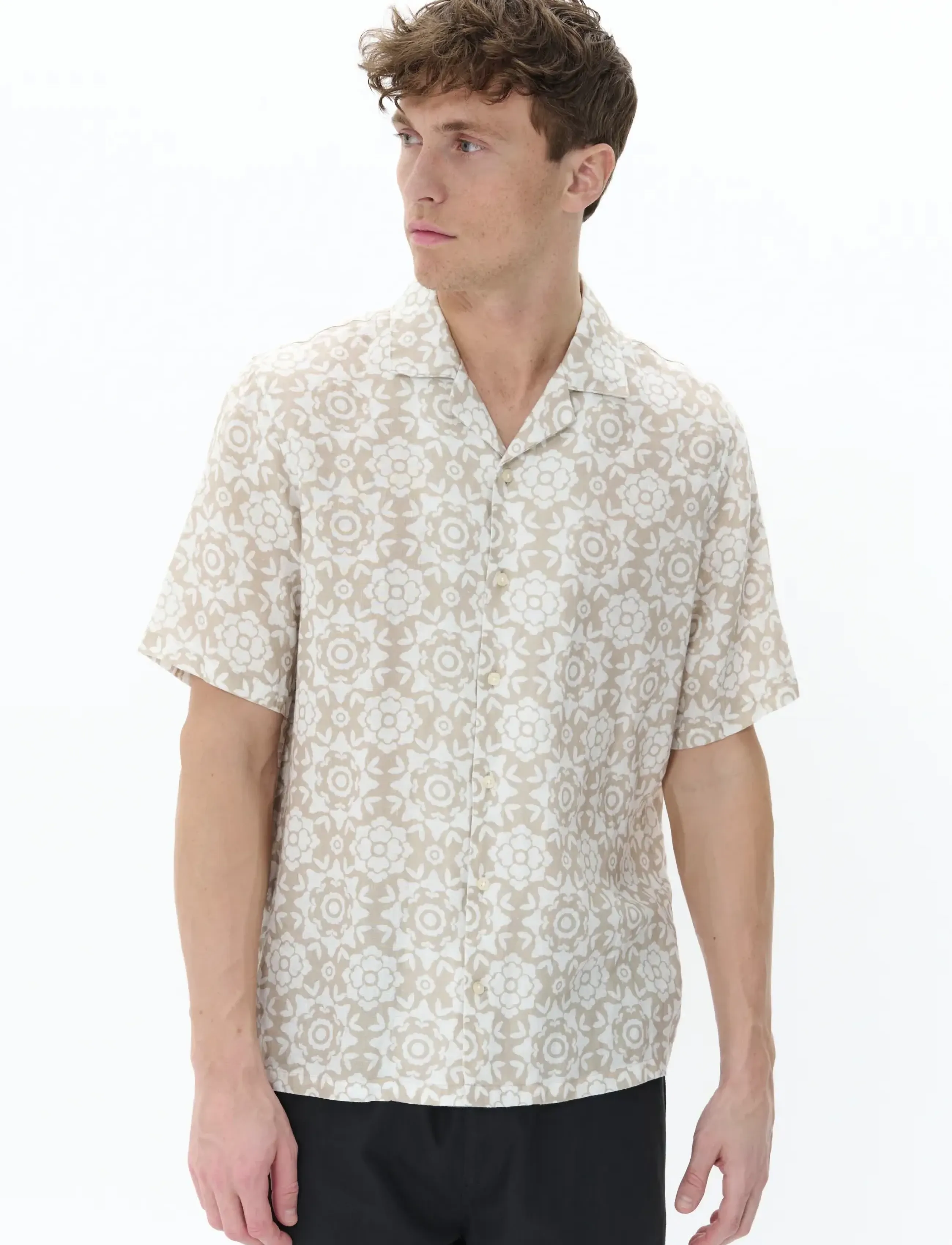 Matinique Maklampo, L, Multi/patterned, Skjorter > Kortærmede Shirts, Herre