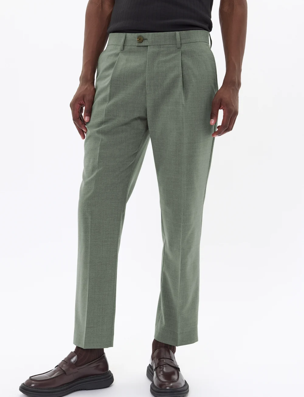 Matinique - MAweller Pleat Pant - anzugshosen - light army - 0