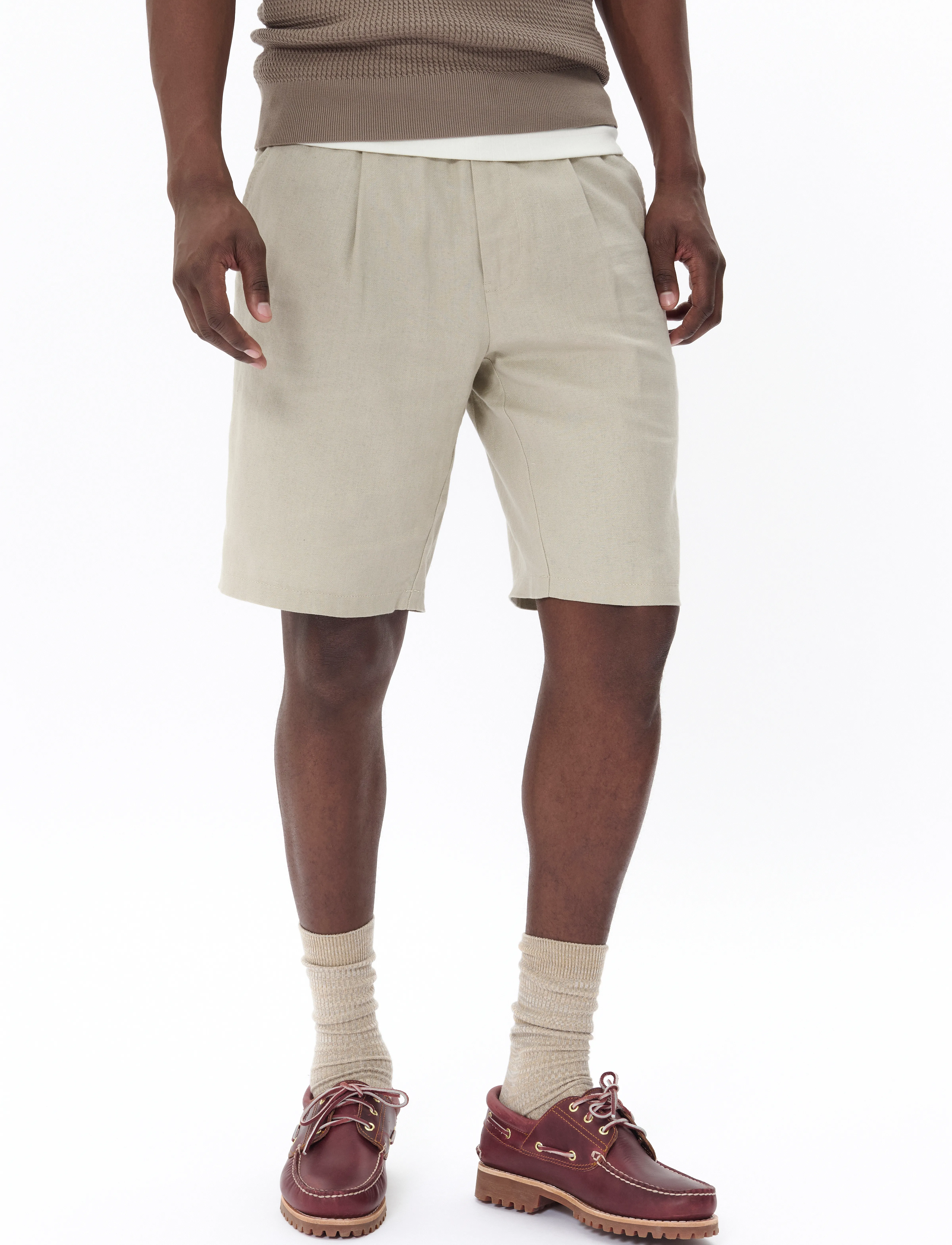 Matinique MAfisher Short Heritage - Šorti - PLAZA TAUPE / beige