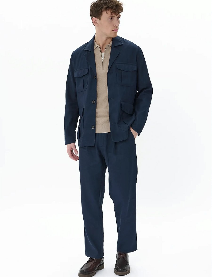 Matinique - MAdrakes Heritage - enkelknäppta kavajer - dark navy - 3