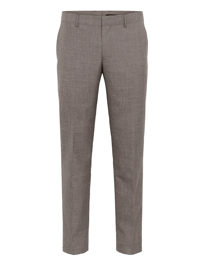 Matinique - MAlas - linased ülikonnapüksid - walnut melange - 1