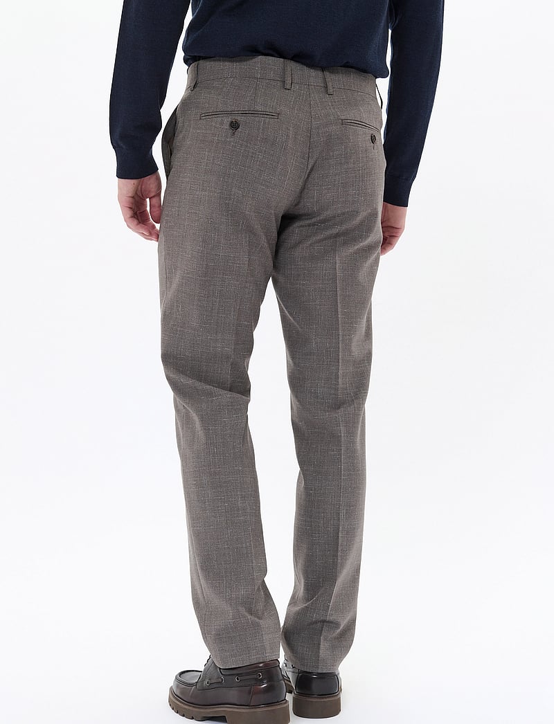 Matinique - MAlas - linased ülikonnapüksid - walnut melange - 3