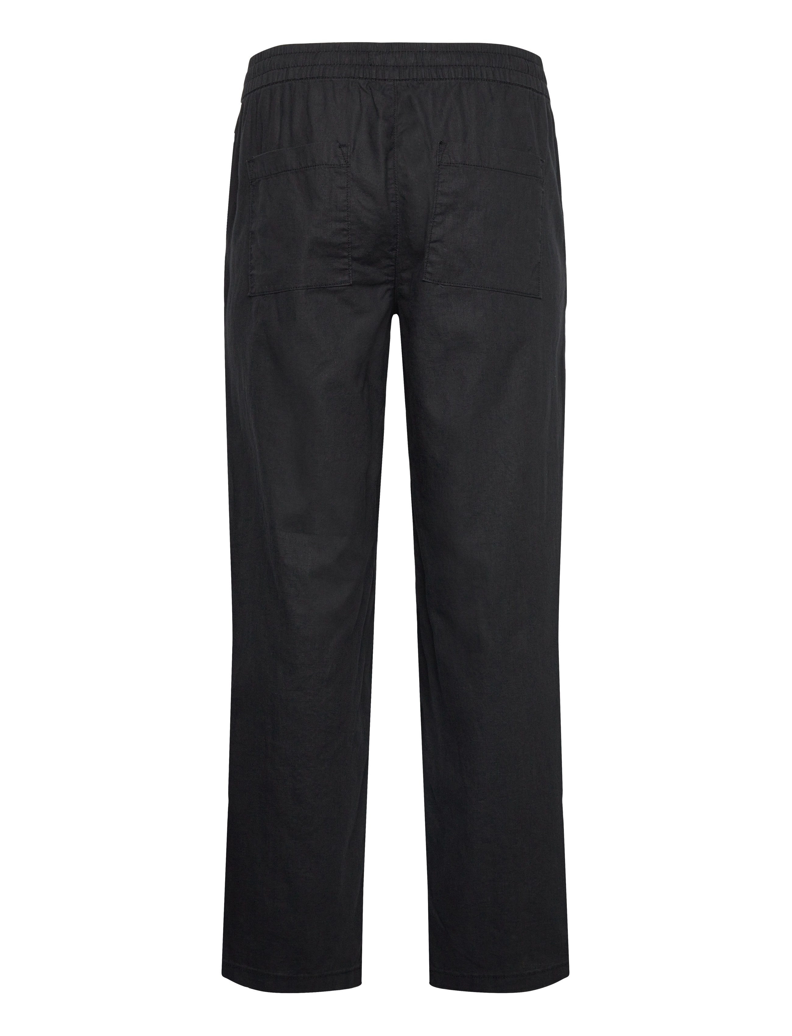 Matinique - MABarton Wide pants - hørbukser - black - 2