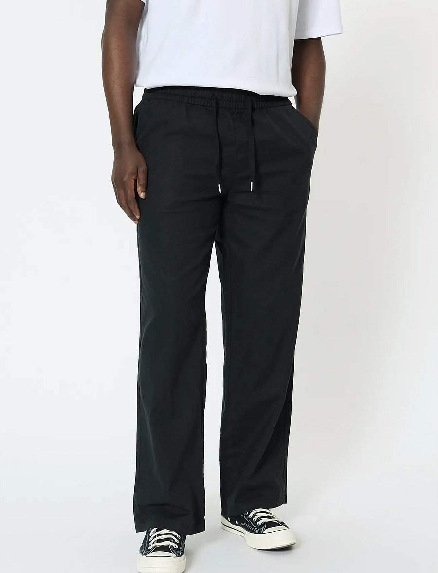 Matinique - MABarton Wide pants - linased püksid - black - 0