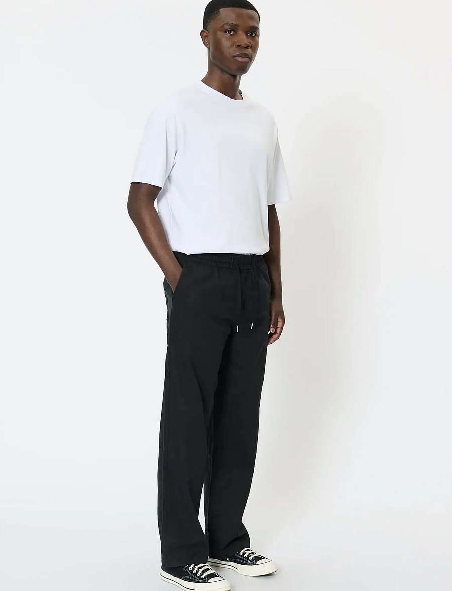 Matinique - MABarton Wide pants - linased püksid - black - 3