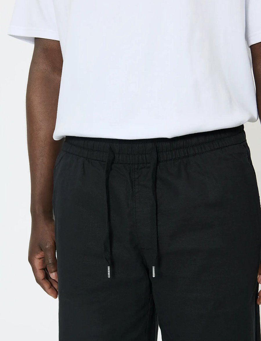 Matinique - MABarton Wide pants - linased püksid - black - 5