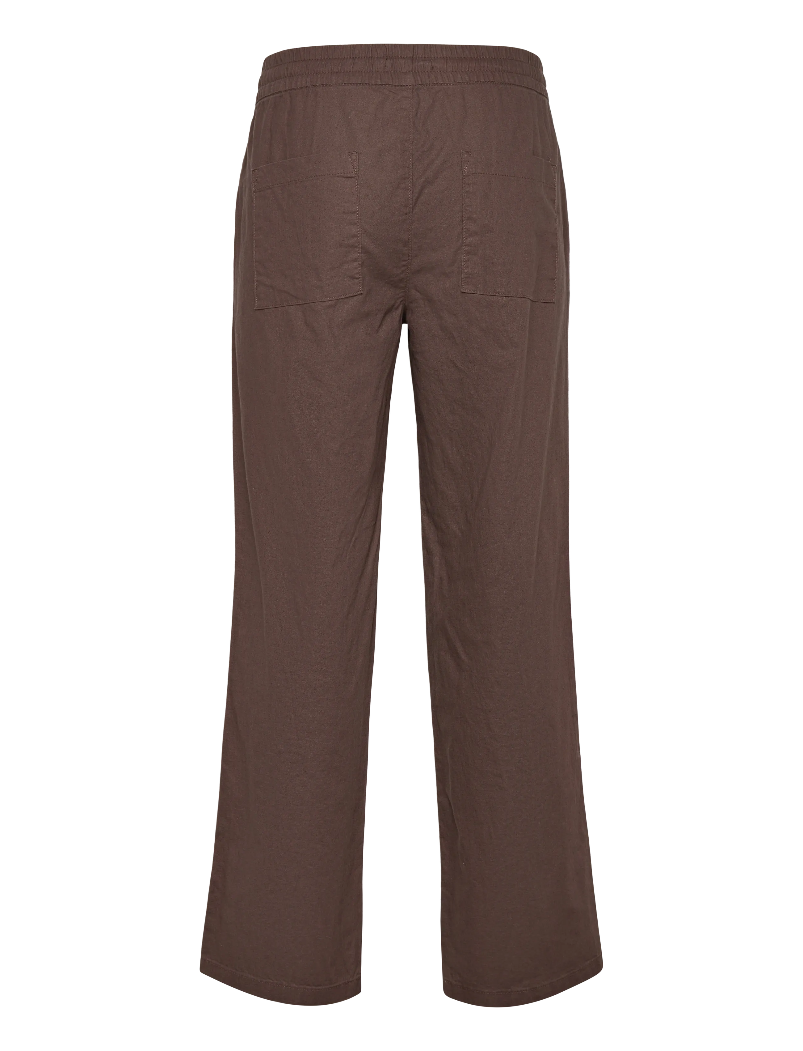Matinique - MABarton Wide pants - hørbukser - chocolate brown - 2