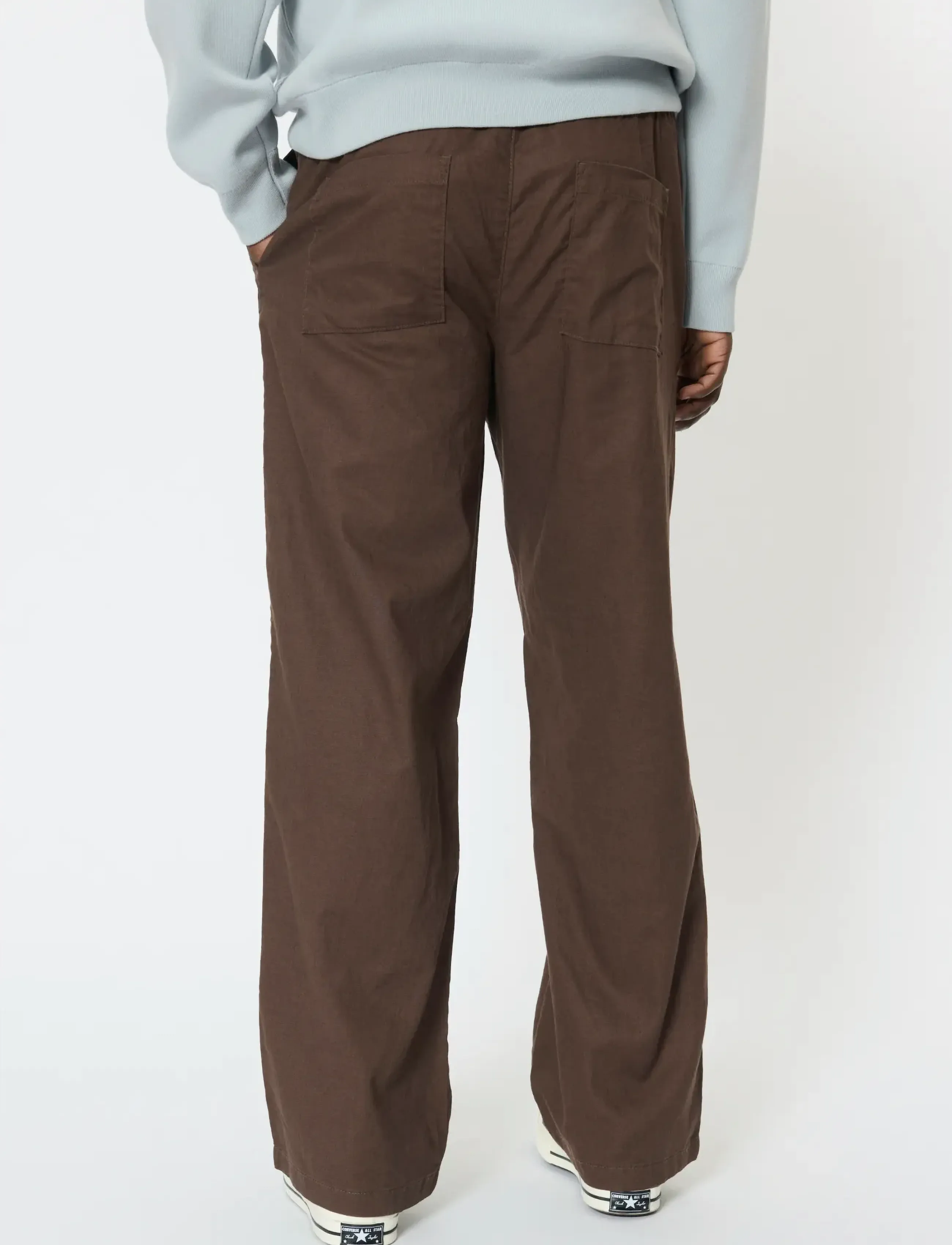 Matinique - MABarton Wide pants - linnebyxor - chocolate brown - 3