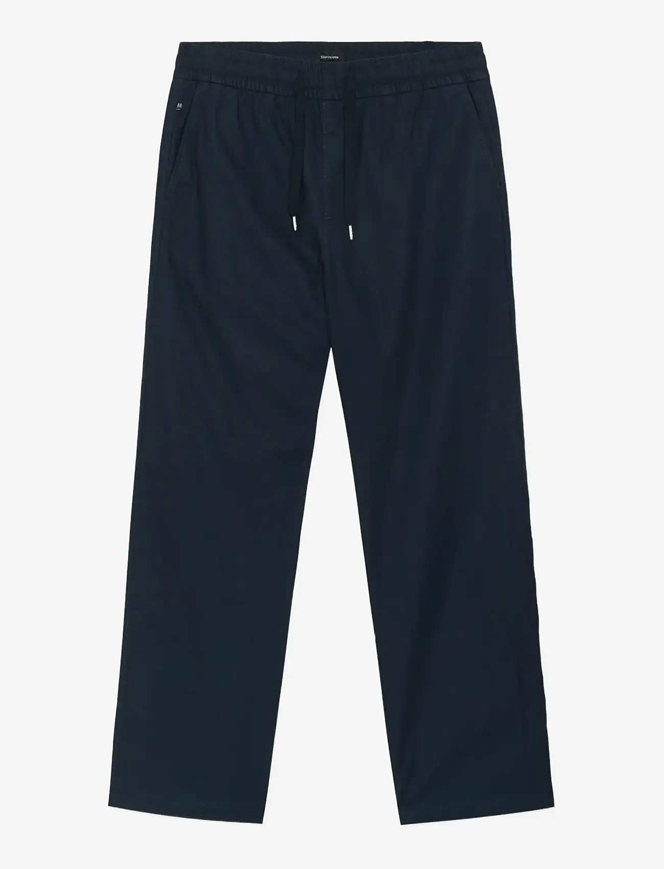 Matinique - MABarton Wide pants - leinenhosen - dark navy - 0