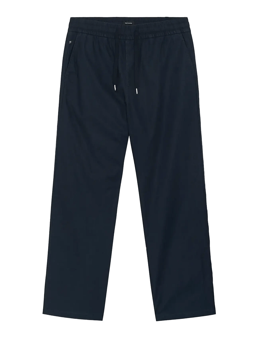 Matinique - MABarton Wide pants - leinenhosen - dark navy - 0