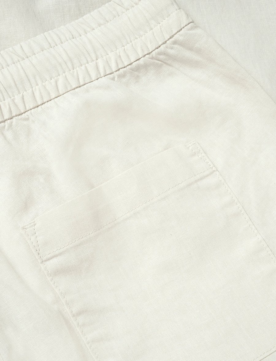 Matinique - MABarton Wide pants - linen trousers - eggnog - 5