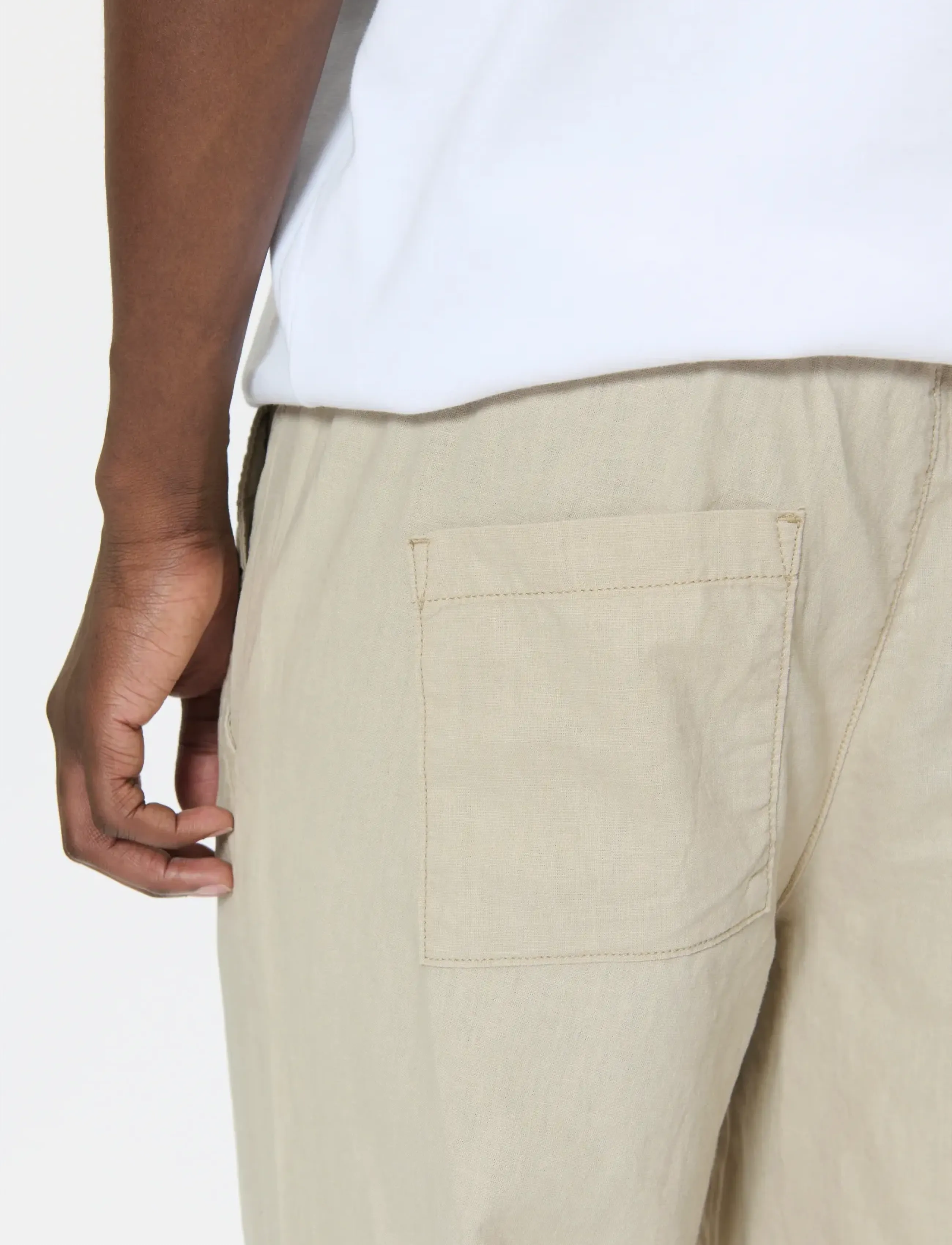 Matinique - MABarton Wide pants - hørbukser - plaza taupe - 5