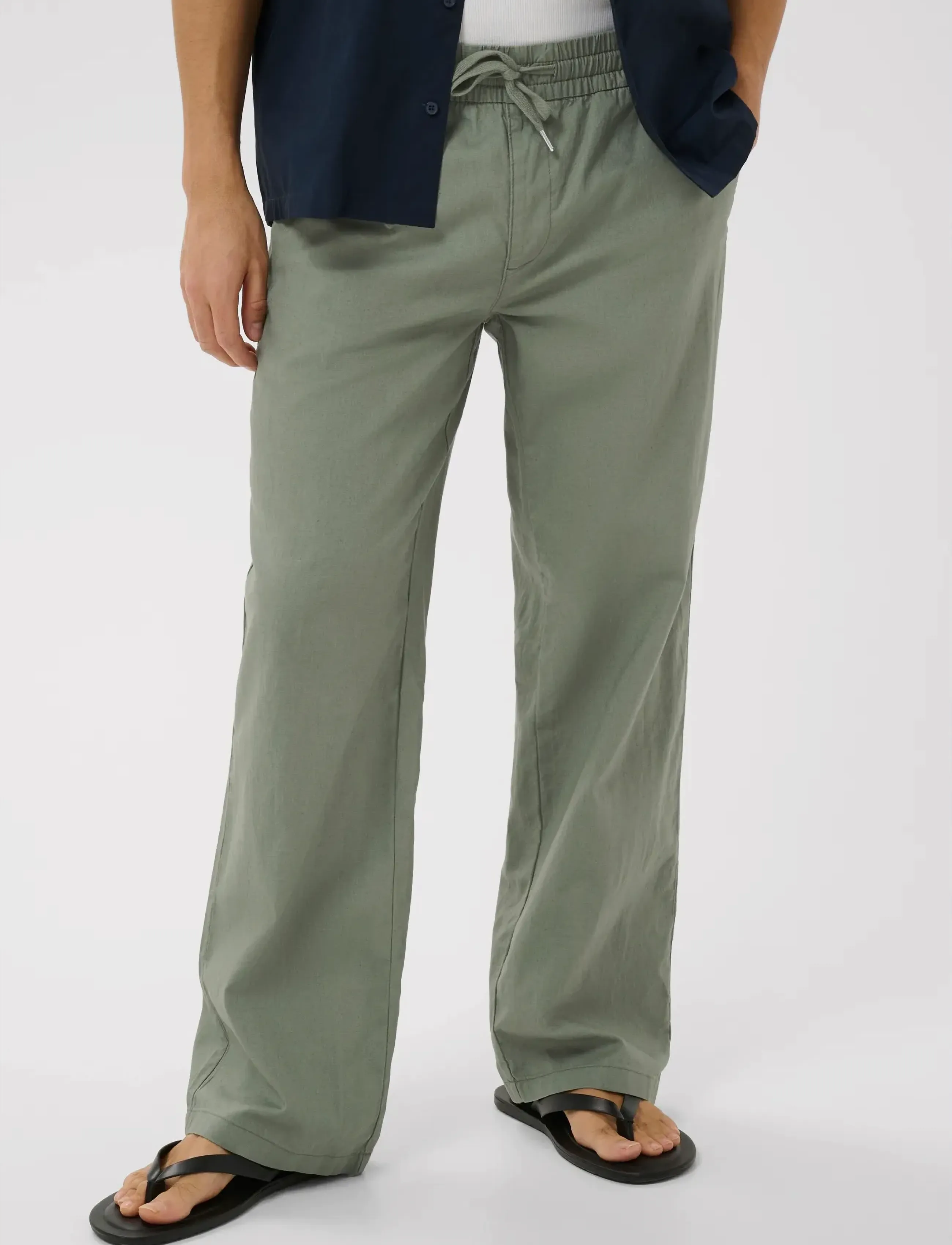 Matinique MABarton Wide pants - Hosen - SEA SPRAY / khaki/green