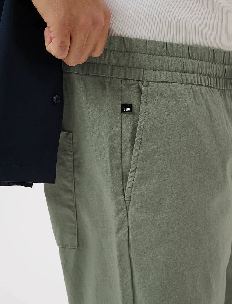 Matinique - MABarton Wide pants - hørbukser - sea spray - 4