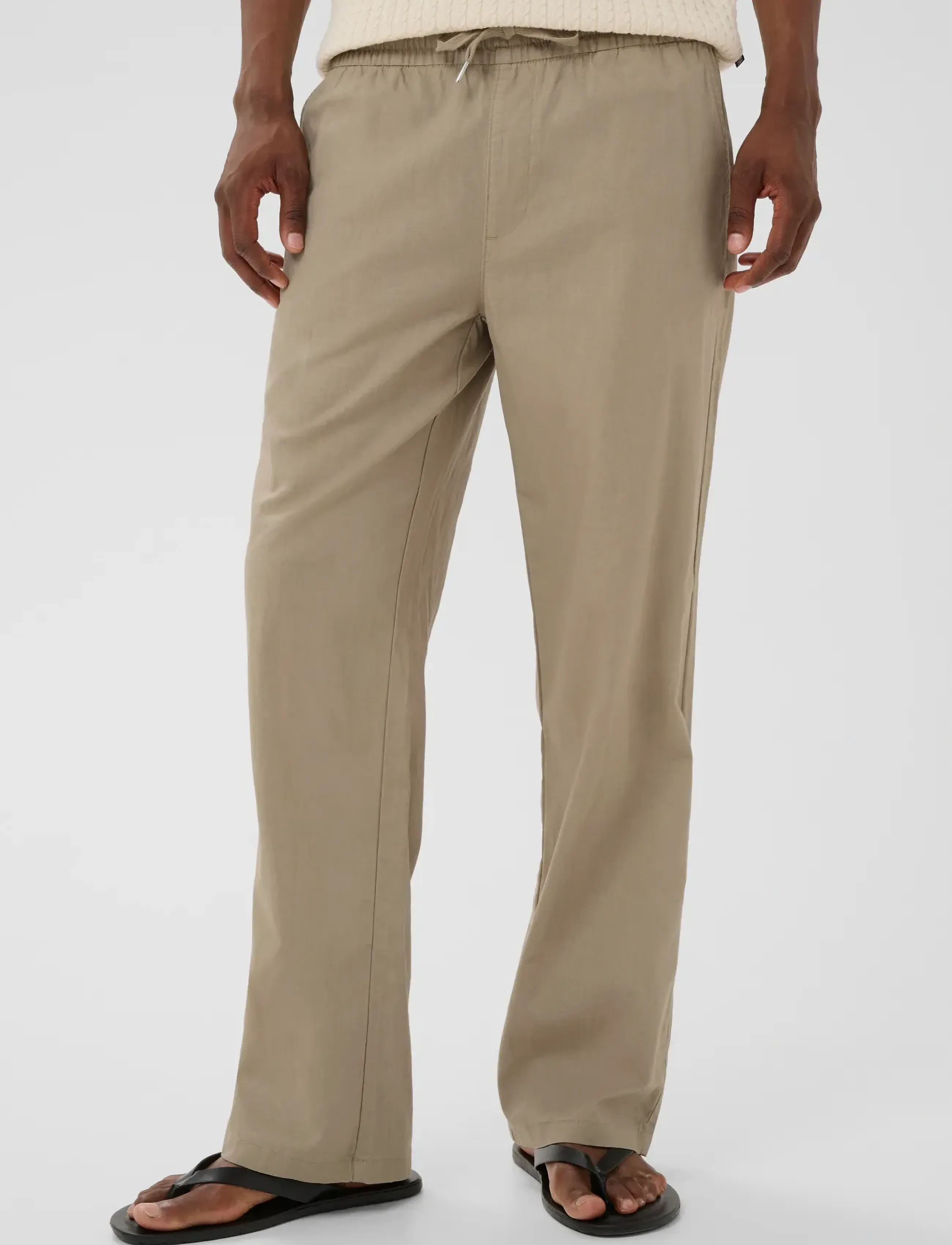 Matinique - MABarton Wide pants - linnebyxor - winter twig - 1