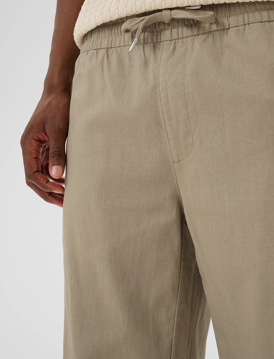 Matinique - MABarton Wide pants - leinenhosen - winter twig - 4