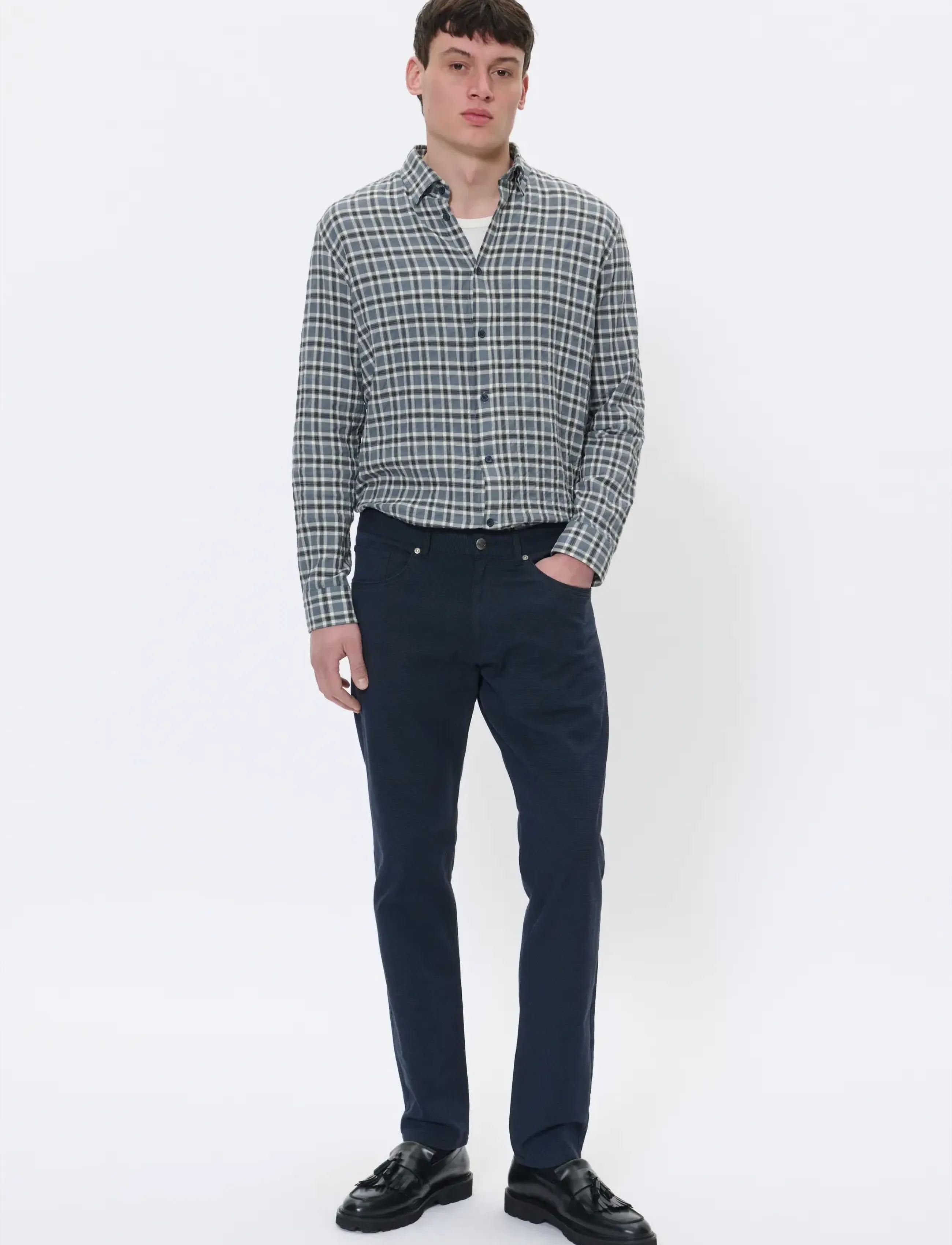 Matinique - MApete - casual trousers - dark navy - 3
