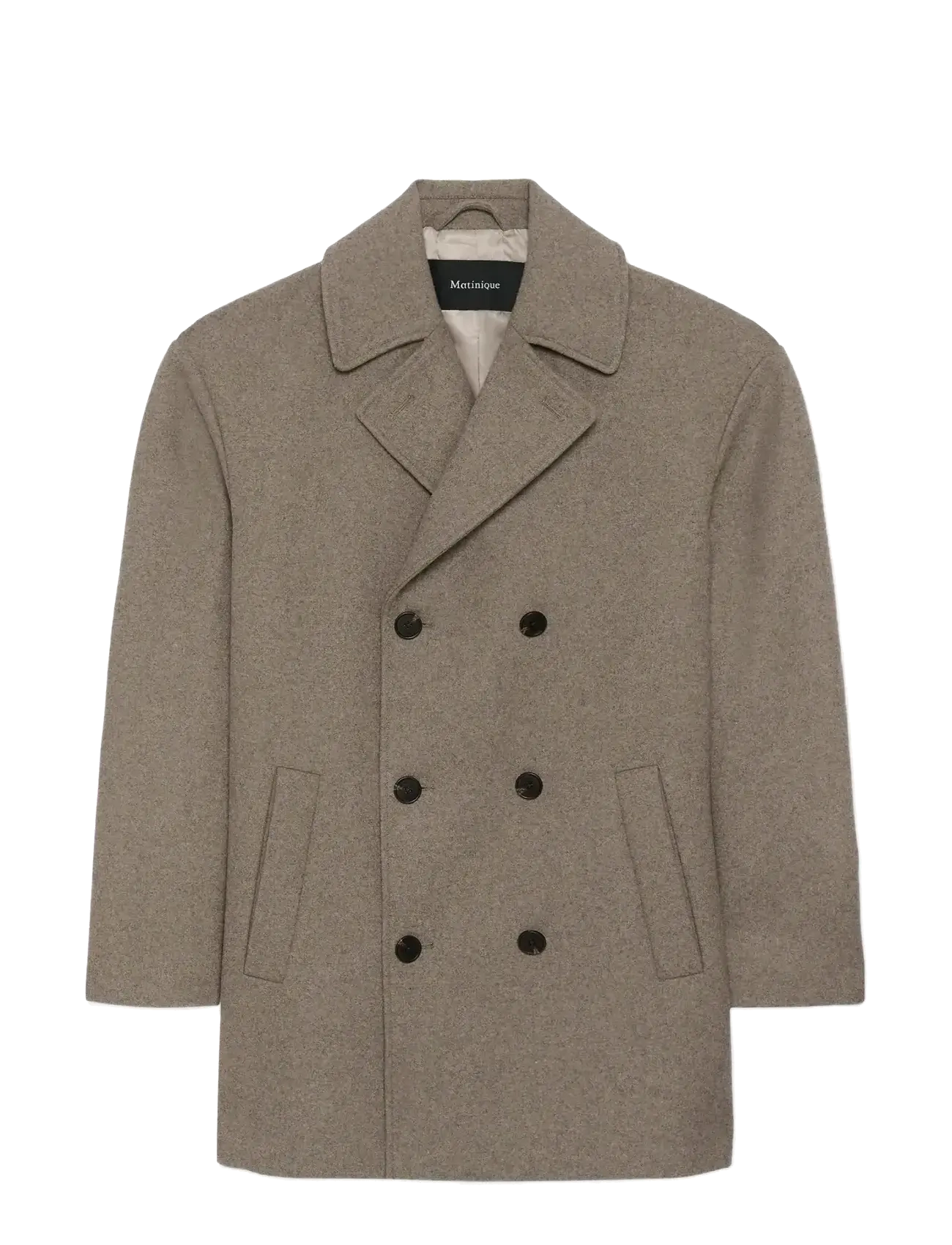 Matinique Maburnley, XL, Beige, Frakker > Uldfrakker, Herre