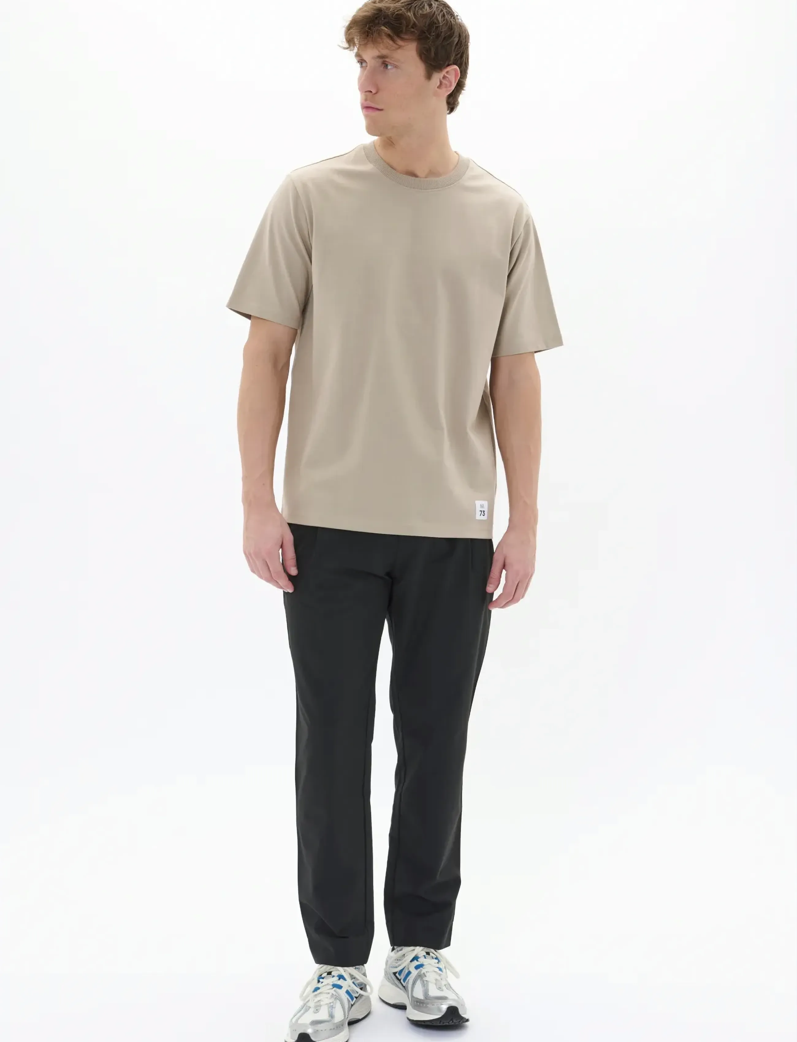 Matinique - MAHanson SS 73 - kortærmede t-shirts - plaza taupe - 3