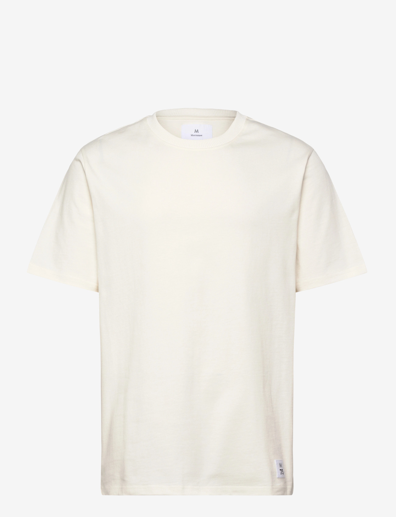 Matinique - MAHanson SS 73 - kortärmade t-shirts - vanilla ice - 1