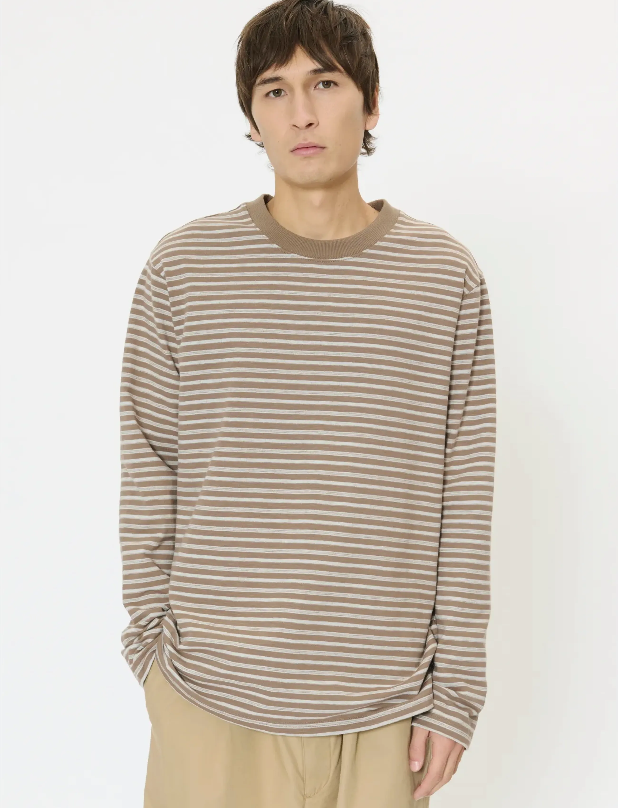 Matinique MAkai ls Heritage - T-Shirts - CARIBOU / brown
