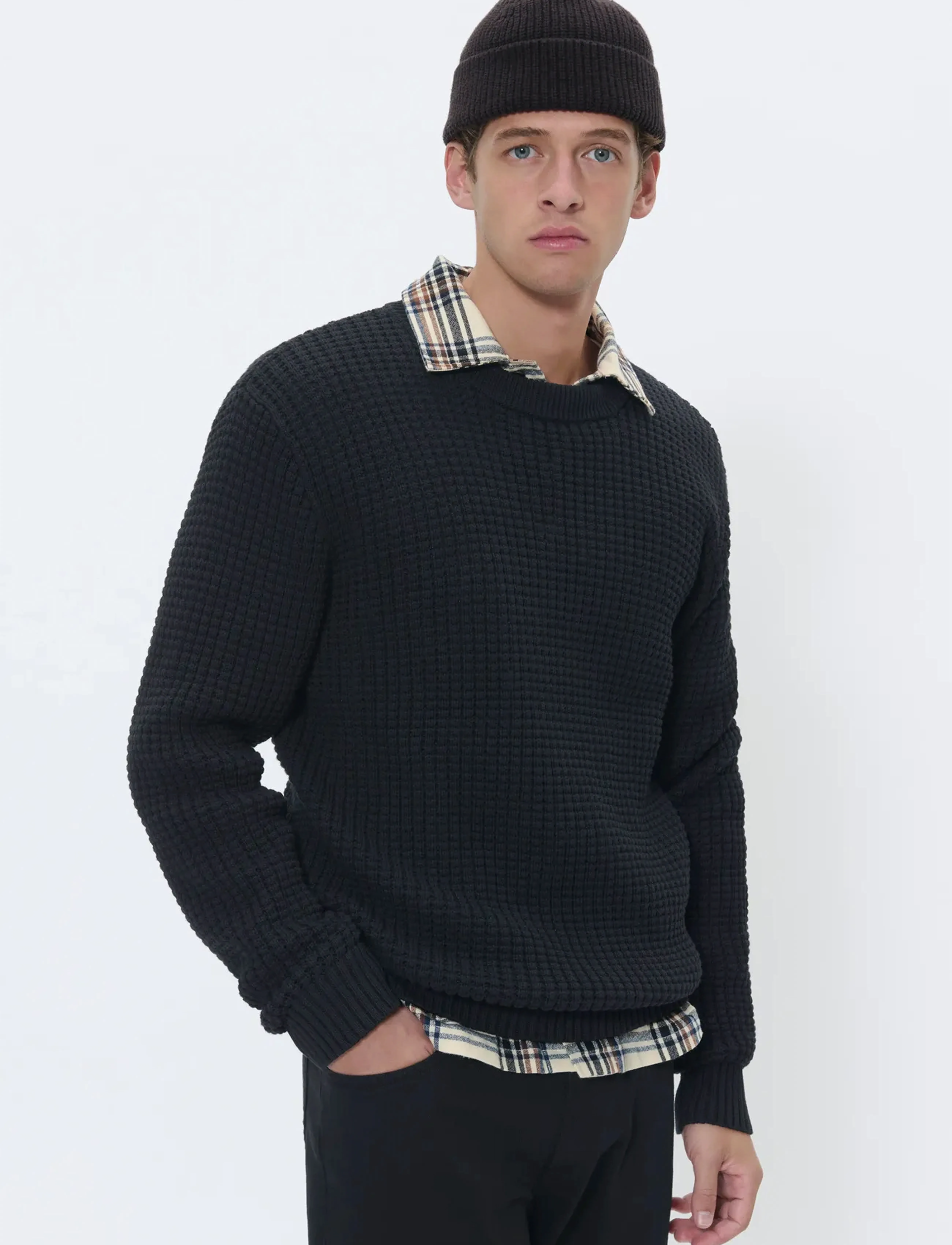 Matinique Matriton, S, Knitwear, Schwarz - Round Necks, Männerswear