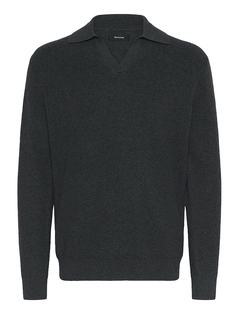 Matinique - MAkollo - v-ausschnitt - dark grey melange - 3