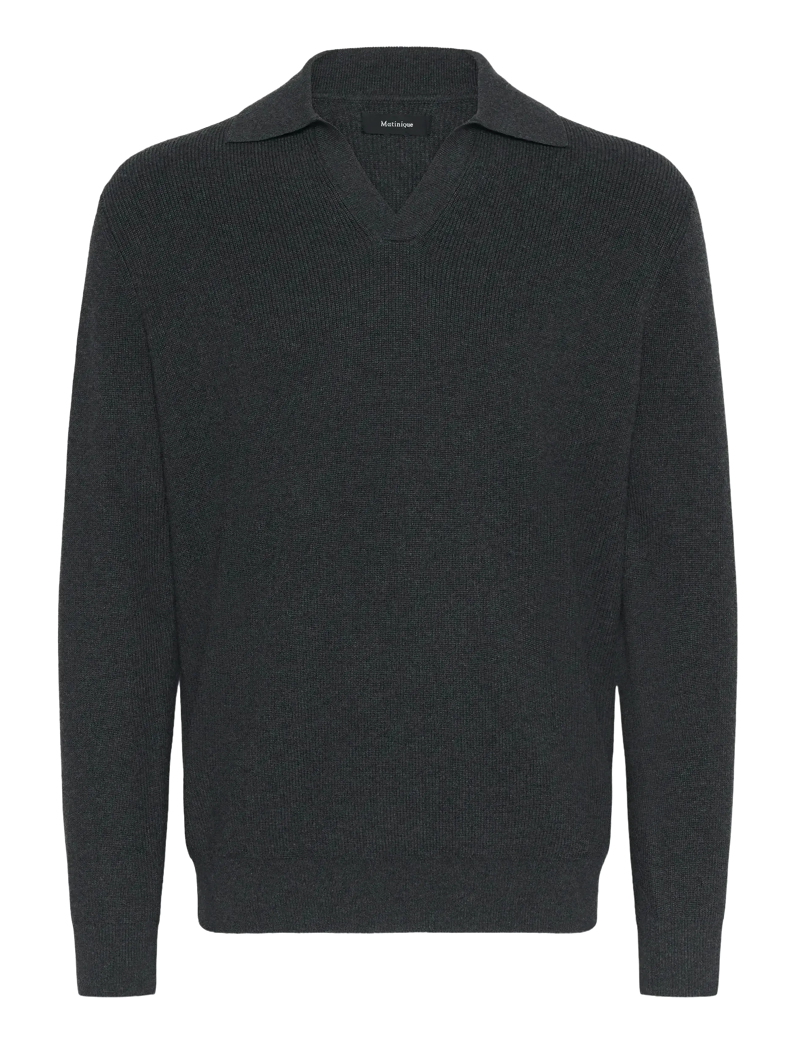Matinique - MAkollo - basic knitwear - dark grey melange - 3