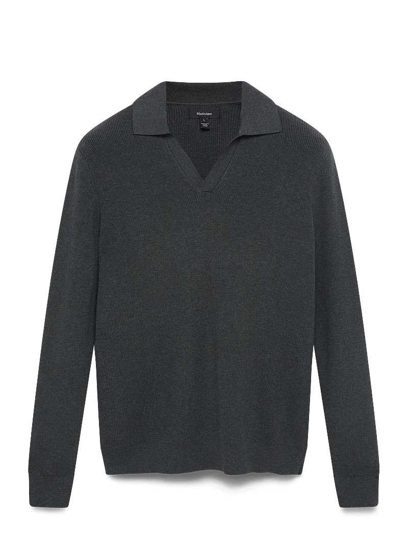 Matinique - MAkollo - v-ausschnitt - dark grey melange - 1