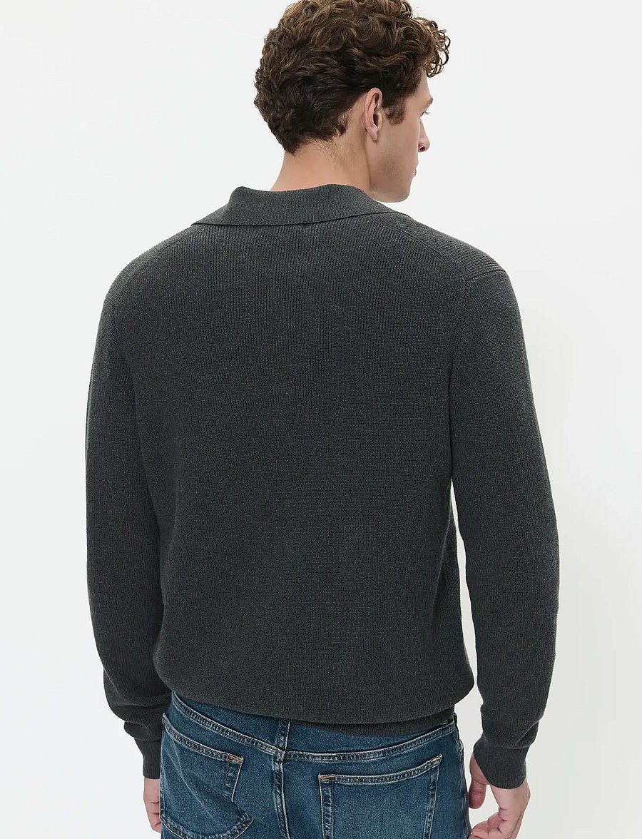 Matinique - MAkollo - v-ausschnitt - dark grey melange - 5