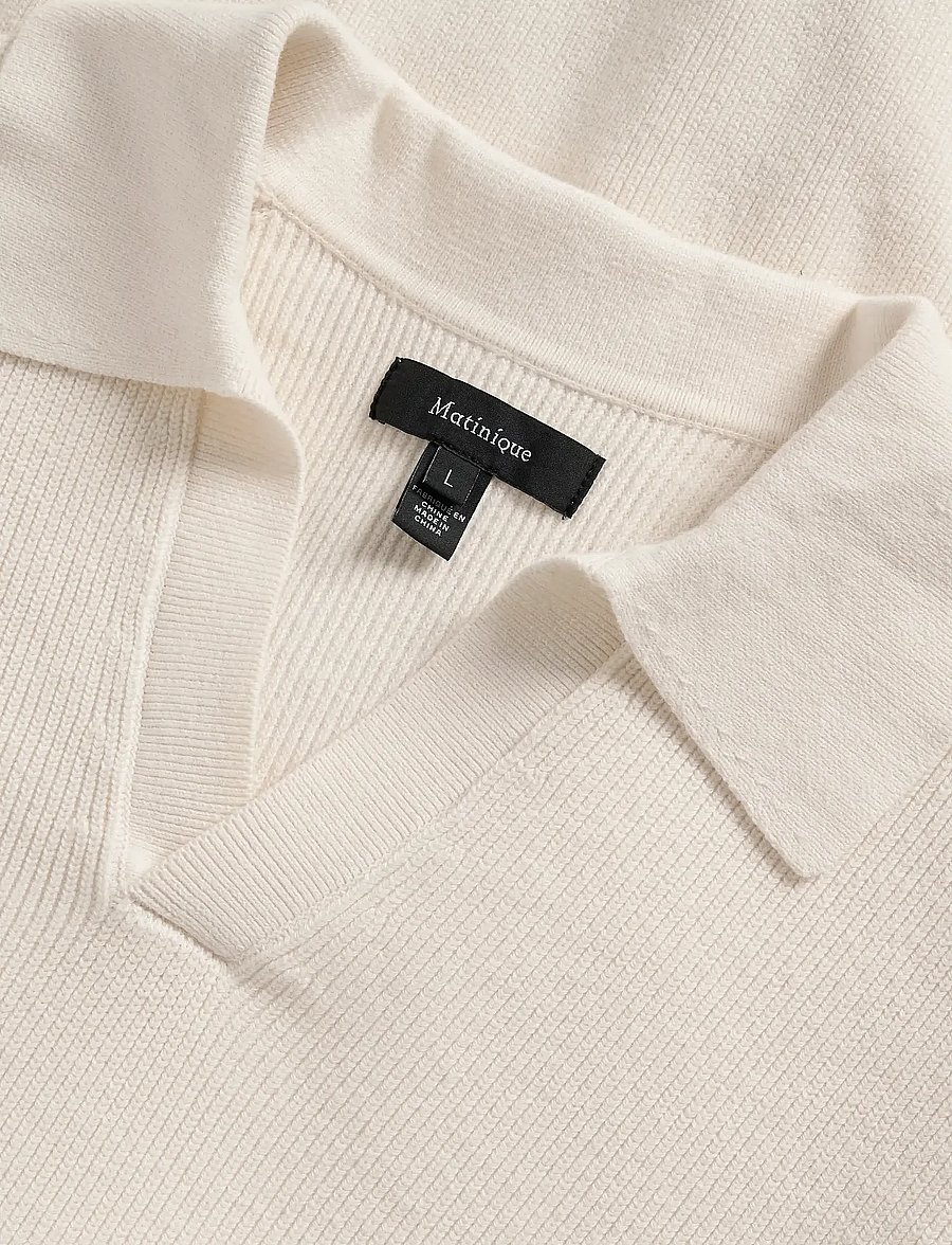 Matinique - MAkollo - v-ausschnitt - off white - 5
