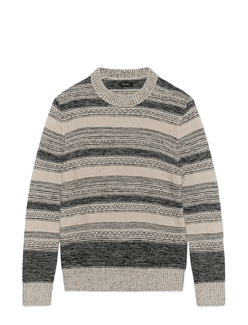 Matinique - MAtriton - pulls col rond - dark grey melange - 1