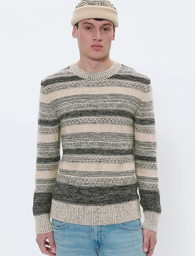 Matinique - MAtriton - pulls col rond - dark grey melange - 0