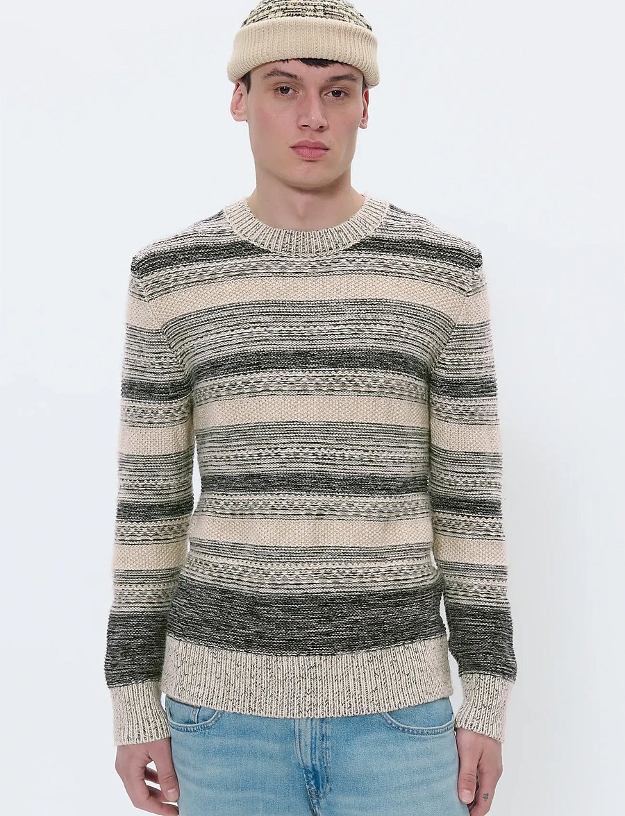 Matinique - MAtriton - pulls col rond - dark grey melange - 0